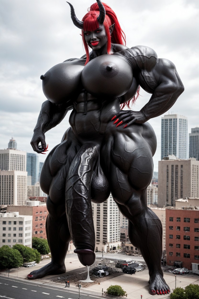 Vagina, Full Body, Venom Futanari Shemale AI Porn