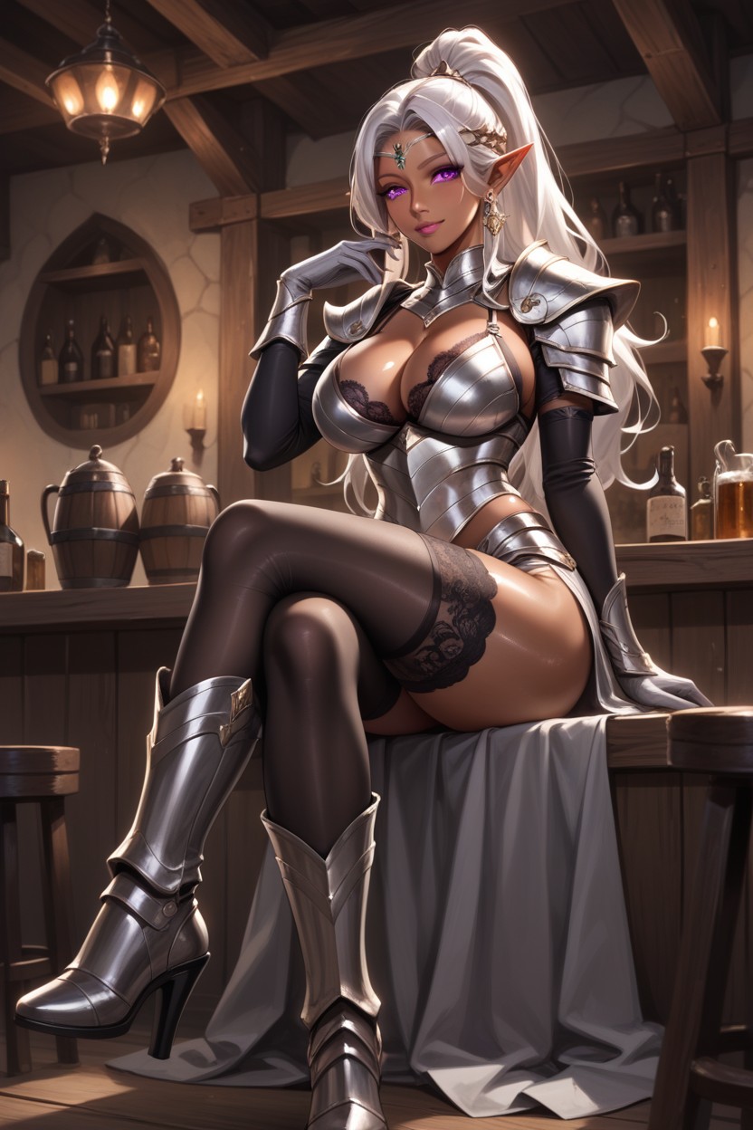 Makeup, Large Eyes, Medium Ass Hentai AI Porn