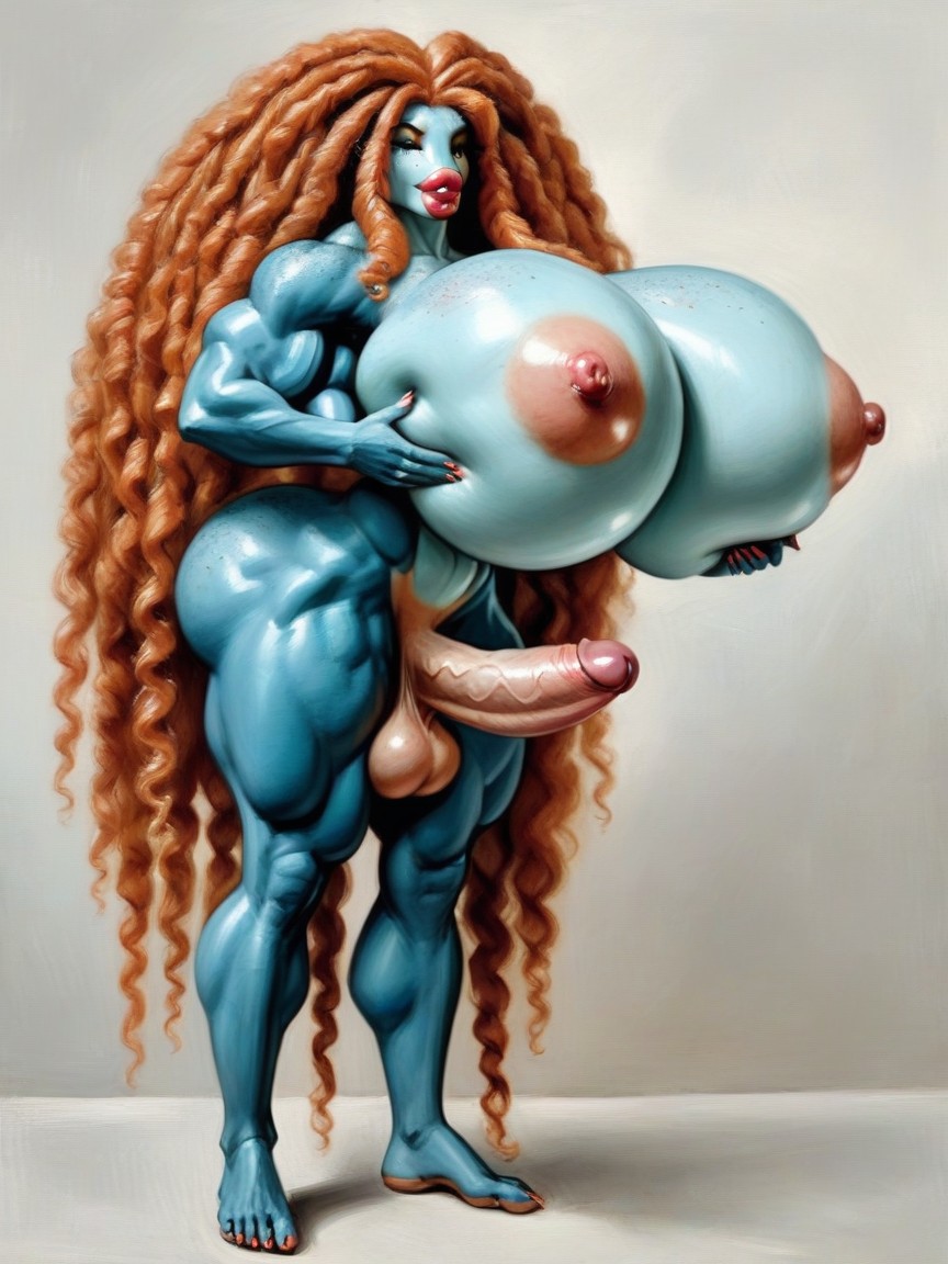 Colossal Breasts, Freckles, Breast Expansion Porno IA Furry