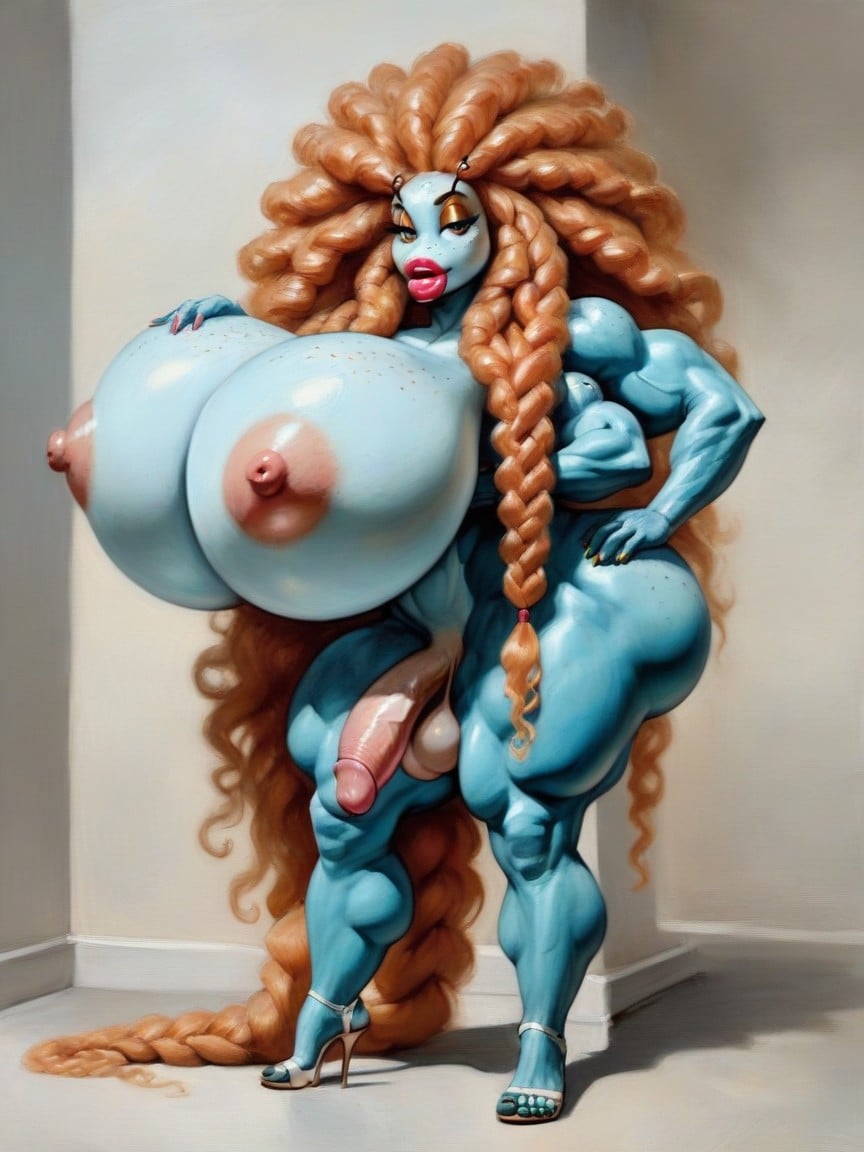 Ass Bigger Than Torso, Colossal Breasts, Breast Expansion Furry AI Porn