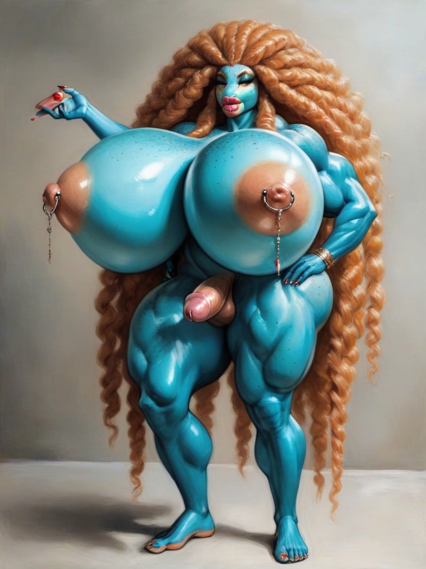 Four Arms, Anthropomorphic Beetle, Insect Antanae Furry AI Porn
