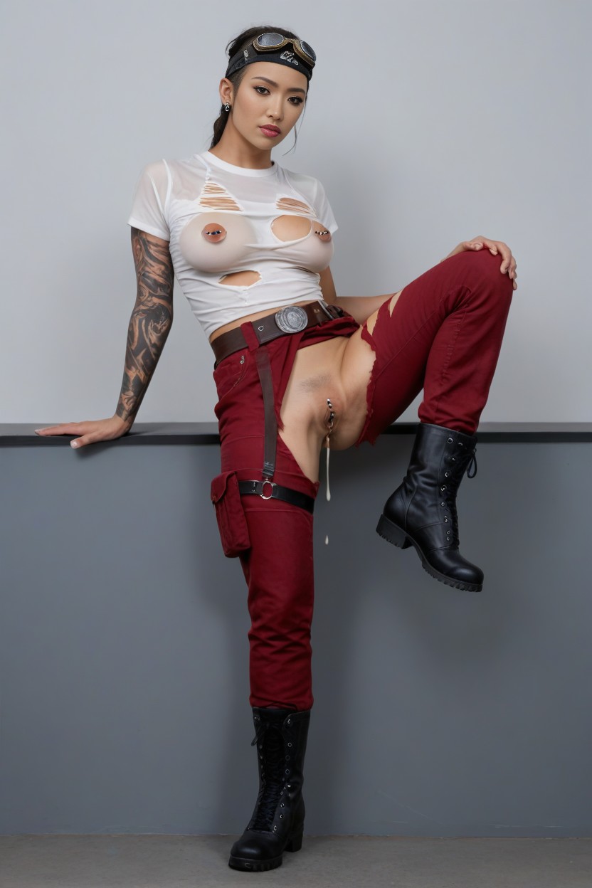 Full Body, Creampie, Gaping Pussy Porno IA
