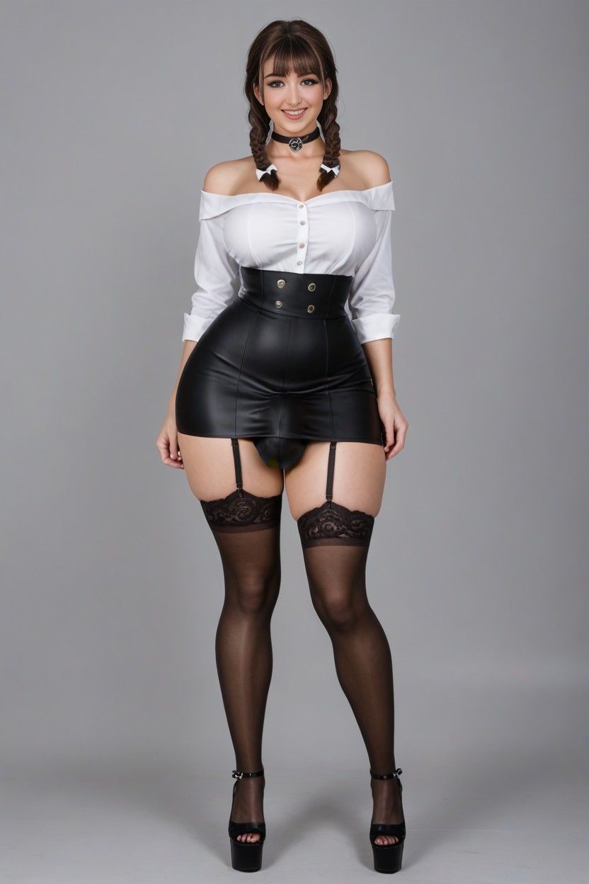Full Body, Pose, Goth Lips AI Porn
