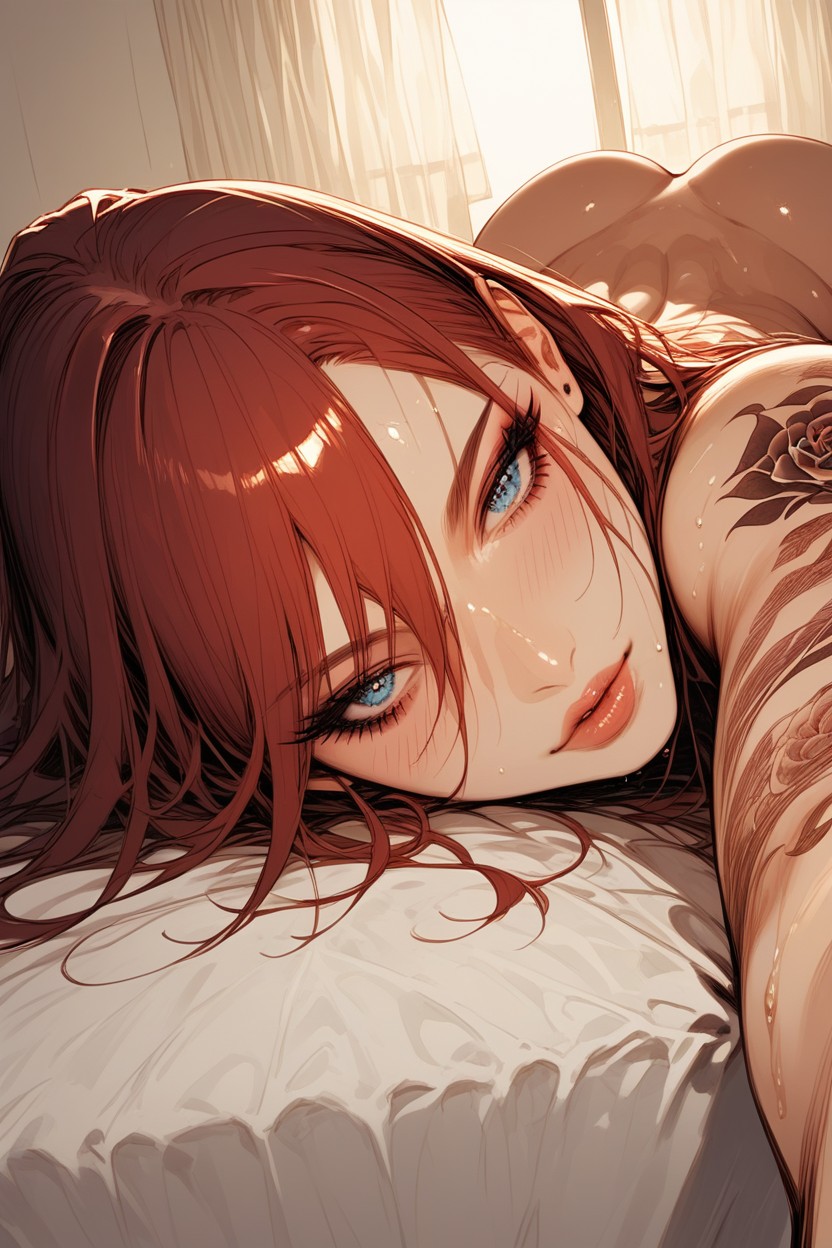 Perfect Eyes, Blushing, Round Ass Hentai AI Porn