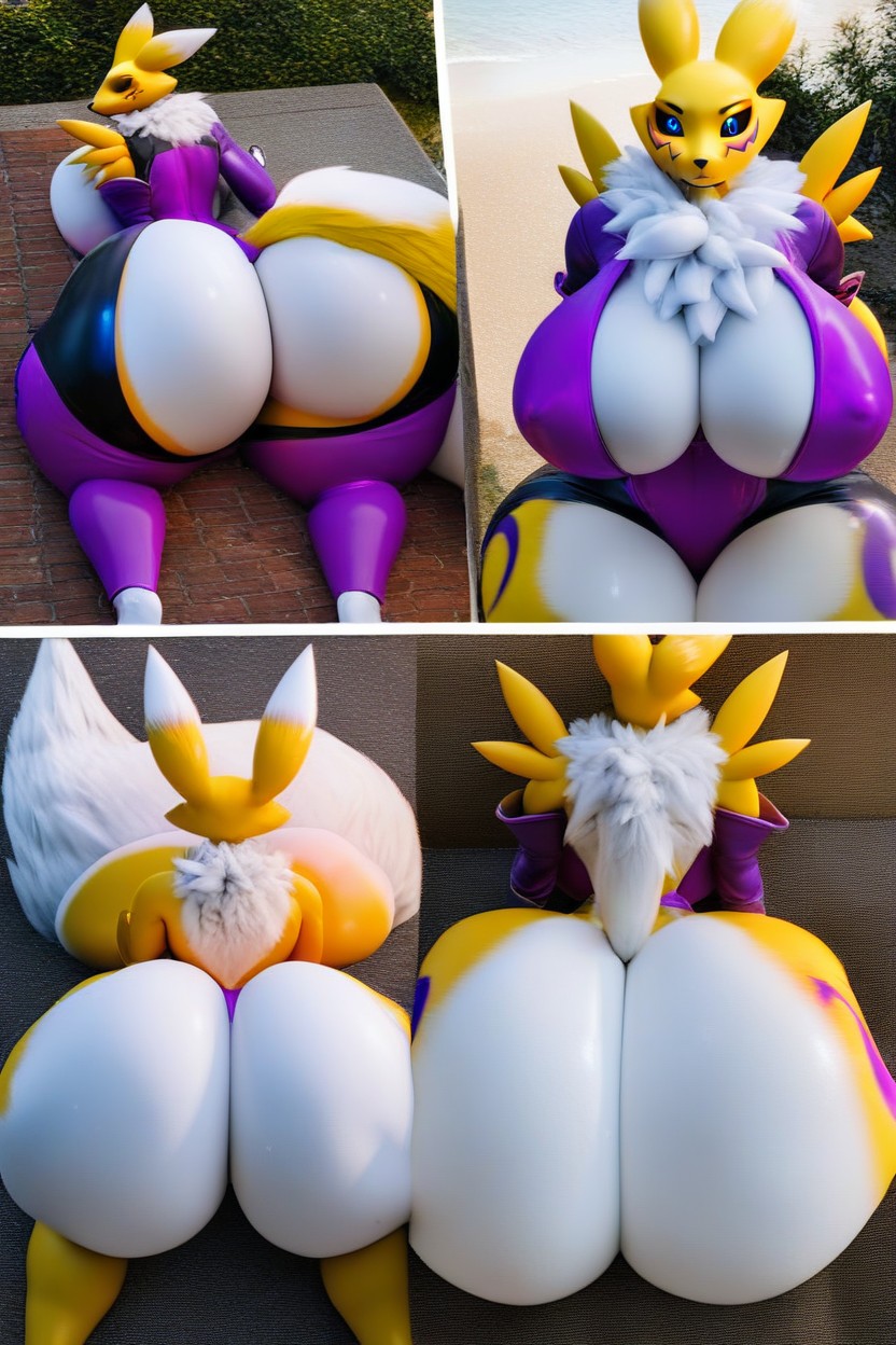 Enormous Ass, Massive Butt, Hyper Butt Expansion Porno IA Furry