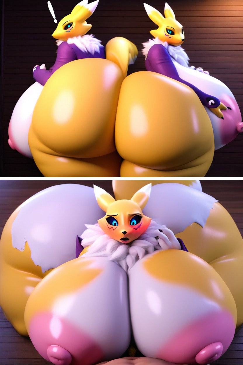 Extrêmement Lourd En Bas, Ssbbw, Obese Porno IA Furry