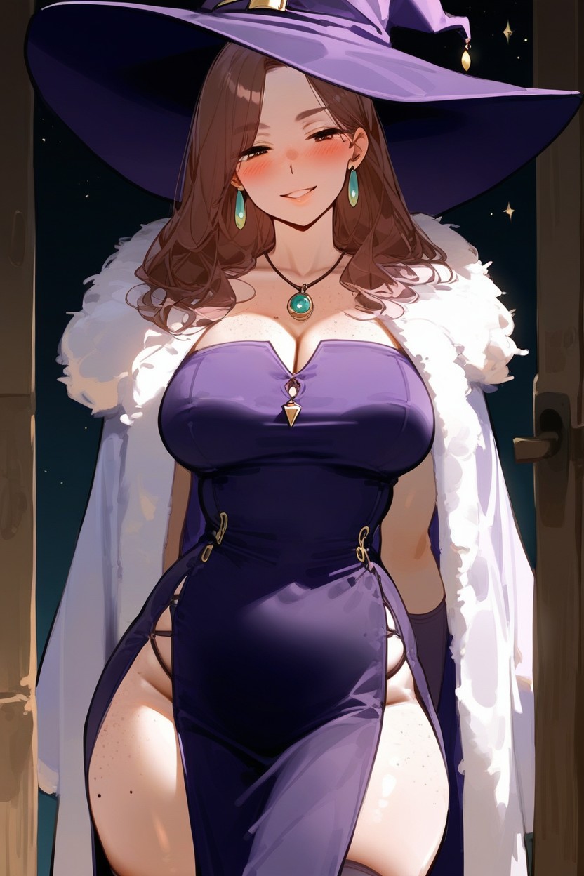 Wizard Costume, Wood Cabin, Perfect Skin Hentai AI Porn