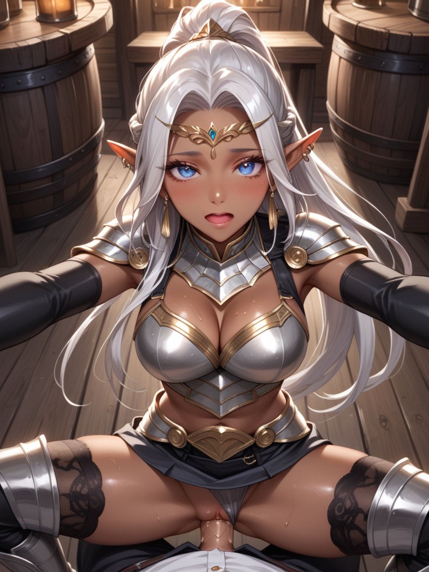 Beatiful Dark Elf, From Above, Pov Hentai AI Porn