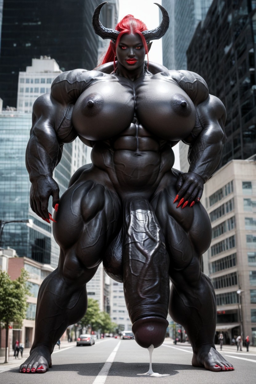 Gigantic, Masturbation, Gigantic Muscle Delts Shemale AI Porn