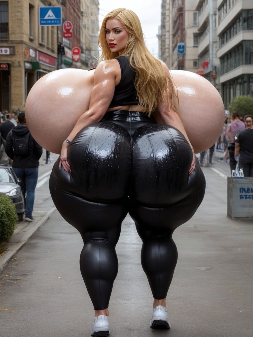Gigantic Ass, Shiny Skin, Wet Shiny Skin AI Porn