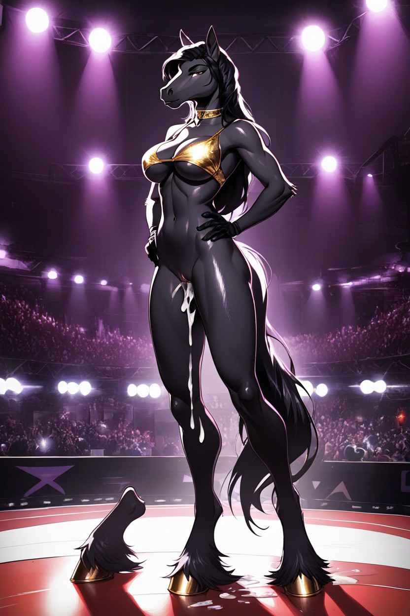 Pussy In View, Dekollete, Bottomless Furry KI Porno