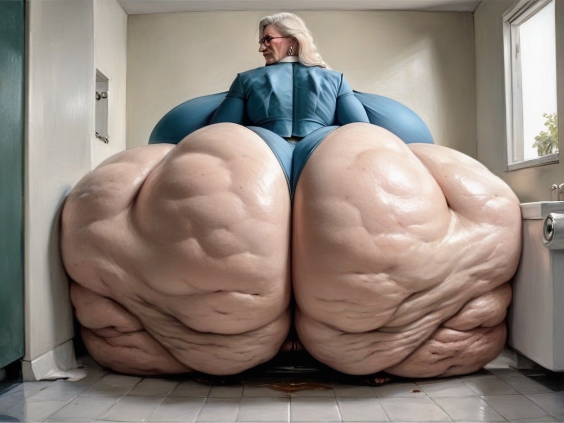 Massive, Long Blonde Hair, 1 Person AI Porn