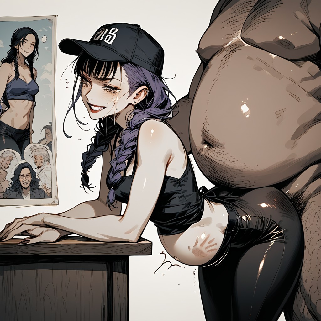 Working Behind Bar, Messy Hair, Tired Face Hentai AI Porn