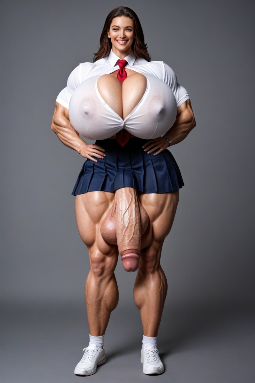 Gigantic Latissimus Dorsi, Milf, Massive Flaccid Cock Bulge Shemale AI Porn