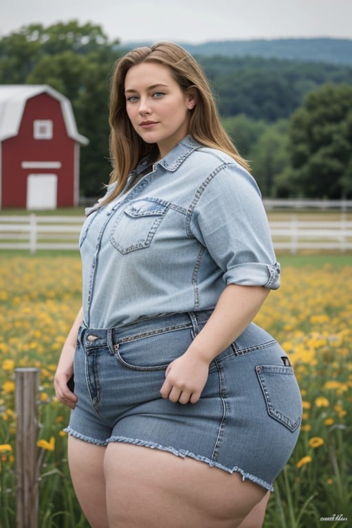 Ssbbw, Huge Ass, Rear View AI Porn