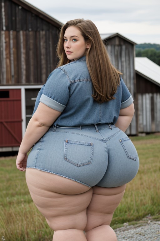 18+, Tan, Gigantic Thighs AI Porn