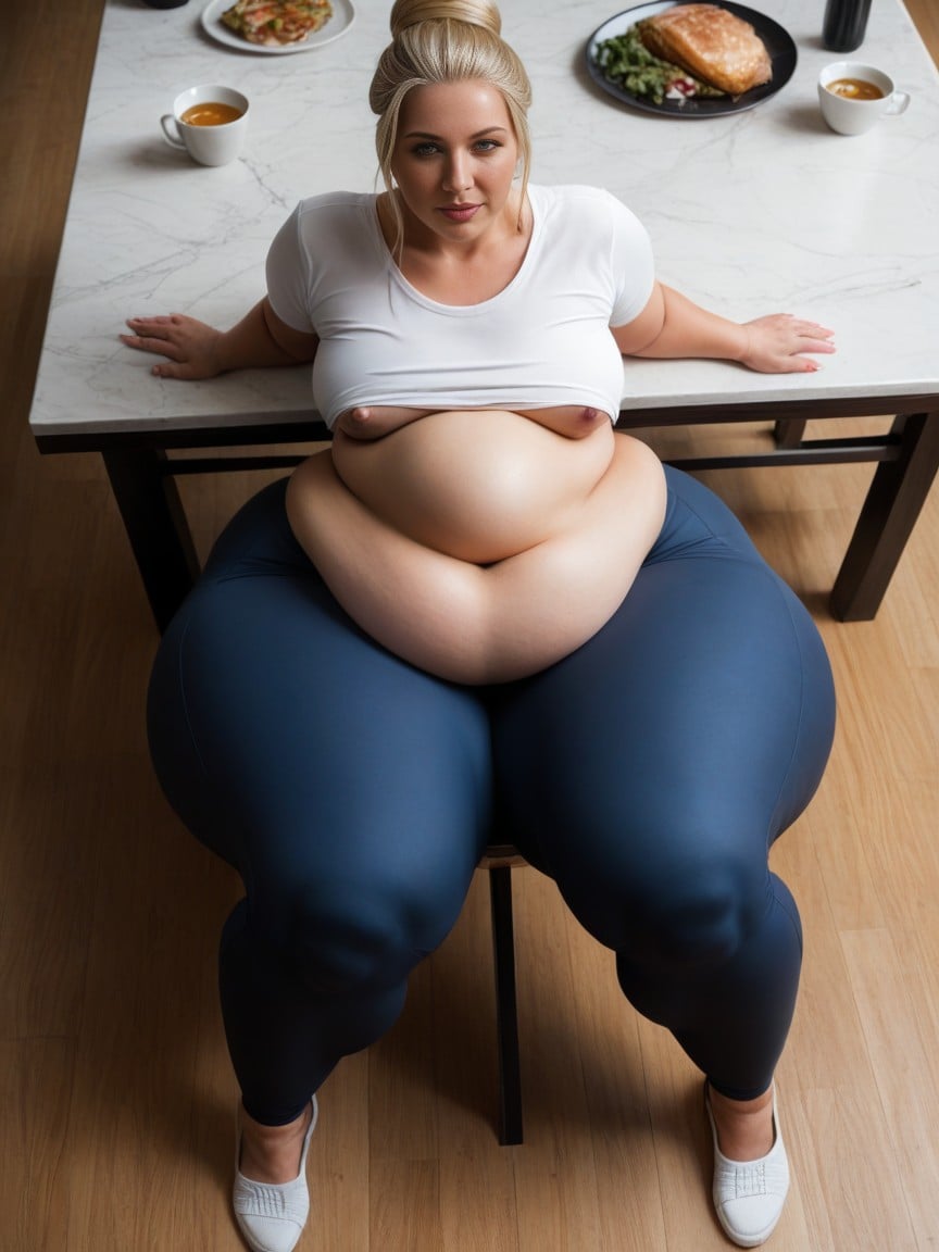 Birds Eye View, Ssbbw, Massive Hips AI Porn