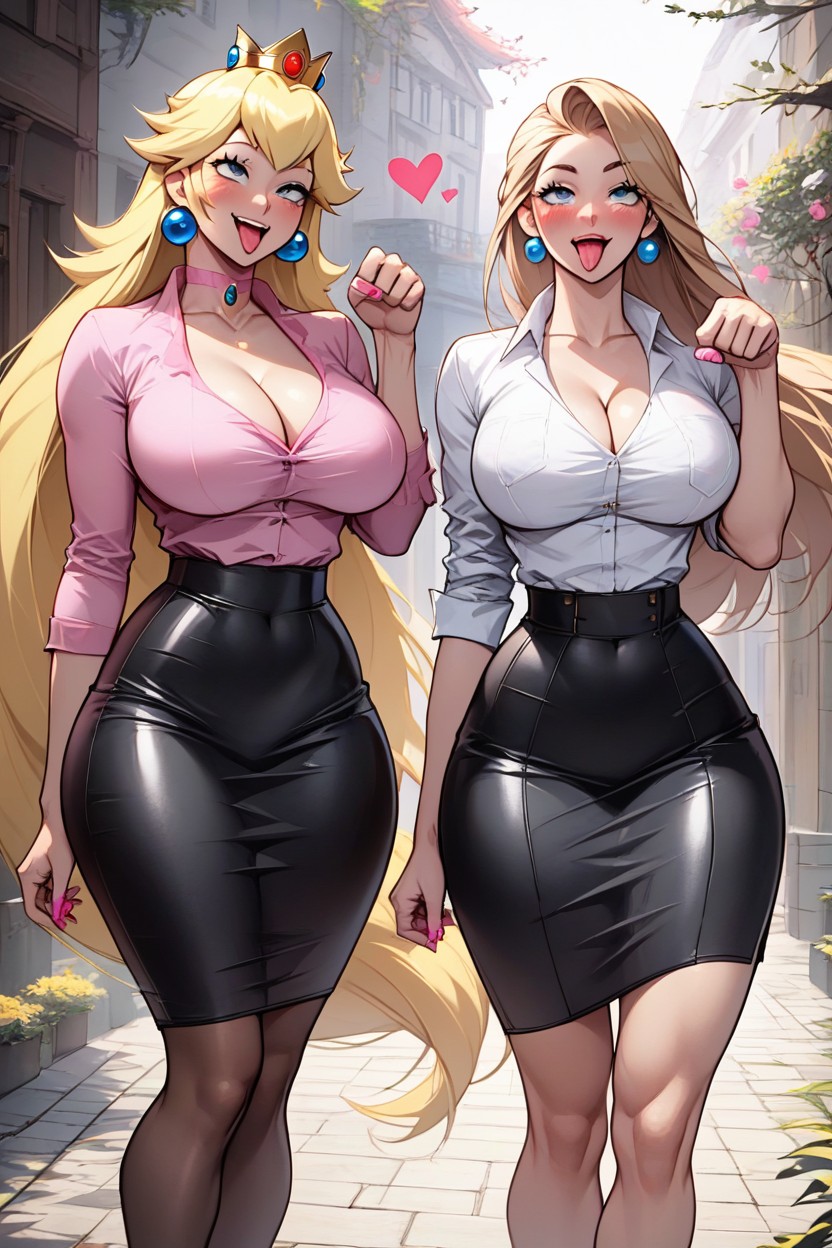 Exposed Waist, Legs Open, Skirt Ofice Hentai AI Porn