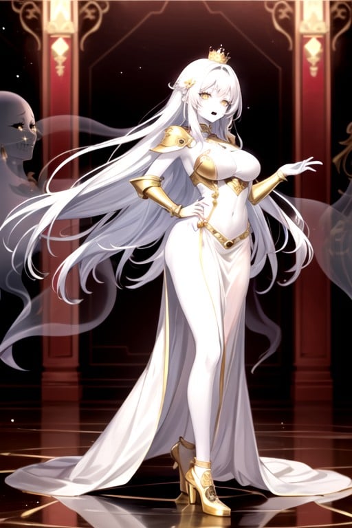 Detailed, Ghost Girl, Long Cape AI Porn