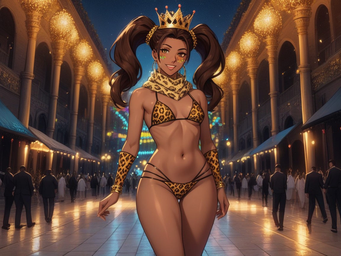 Skinny, Afterimage, Carnival Suit Latina AI Porn