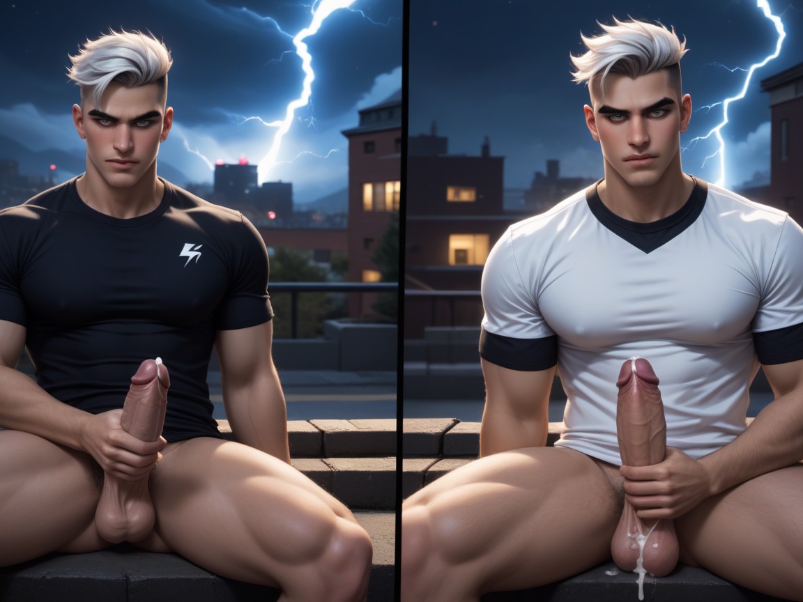 Purple Balls, Midnight, Another Storm Deity Who Answers Your Hidden Desires AI Gay Porn