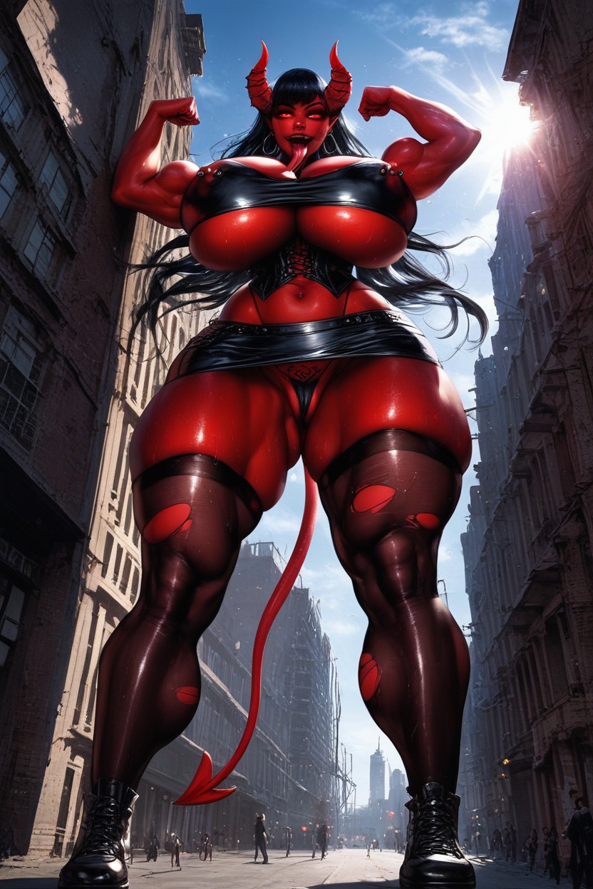 Pure Vore Lust, Evil Grin, Red Skin AI Porn