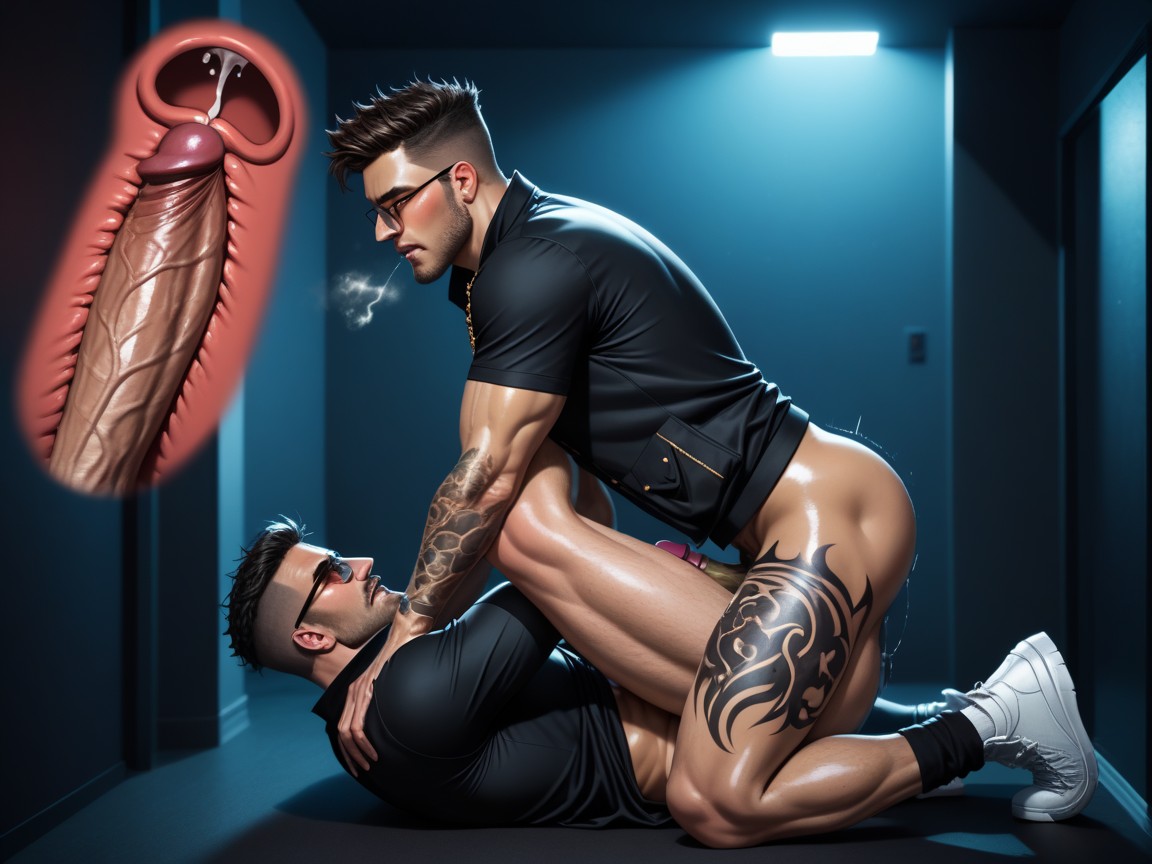 Their Names “hawk", 18+, Black Balls AI Gay Porn