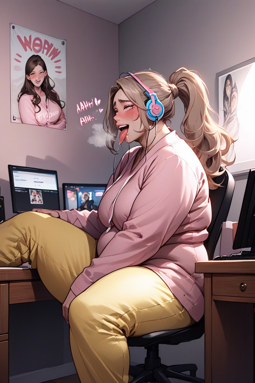 18+, Happy, Wide Open Eyes AI Porn