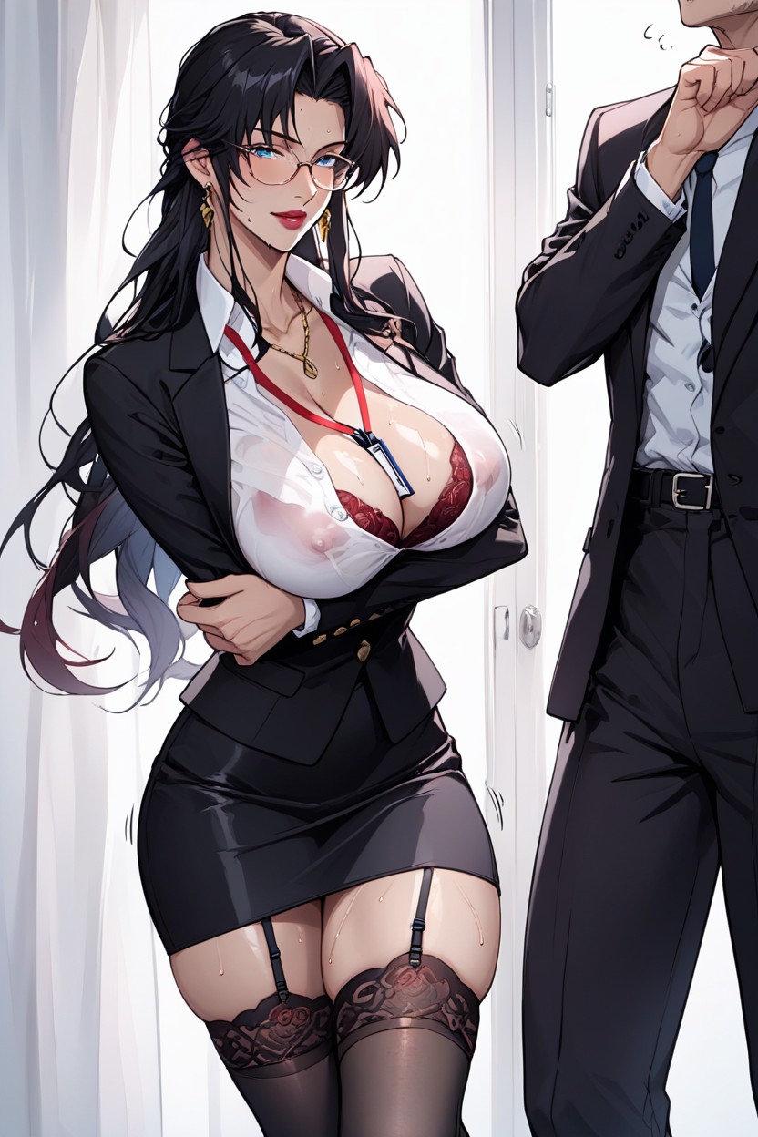 Shiny And Looks Beautiful, High Resolution, Nipple Sticking Out Hentai AI Porn