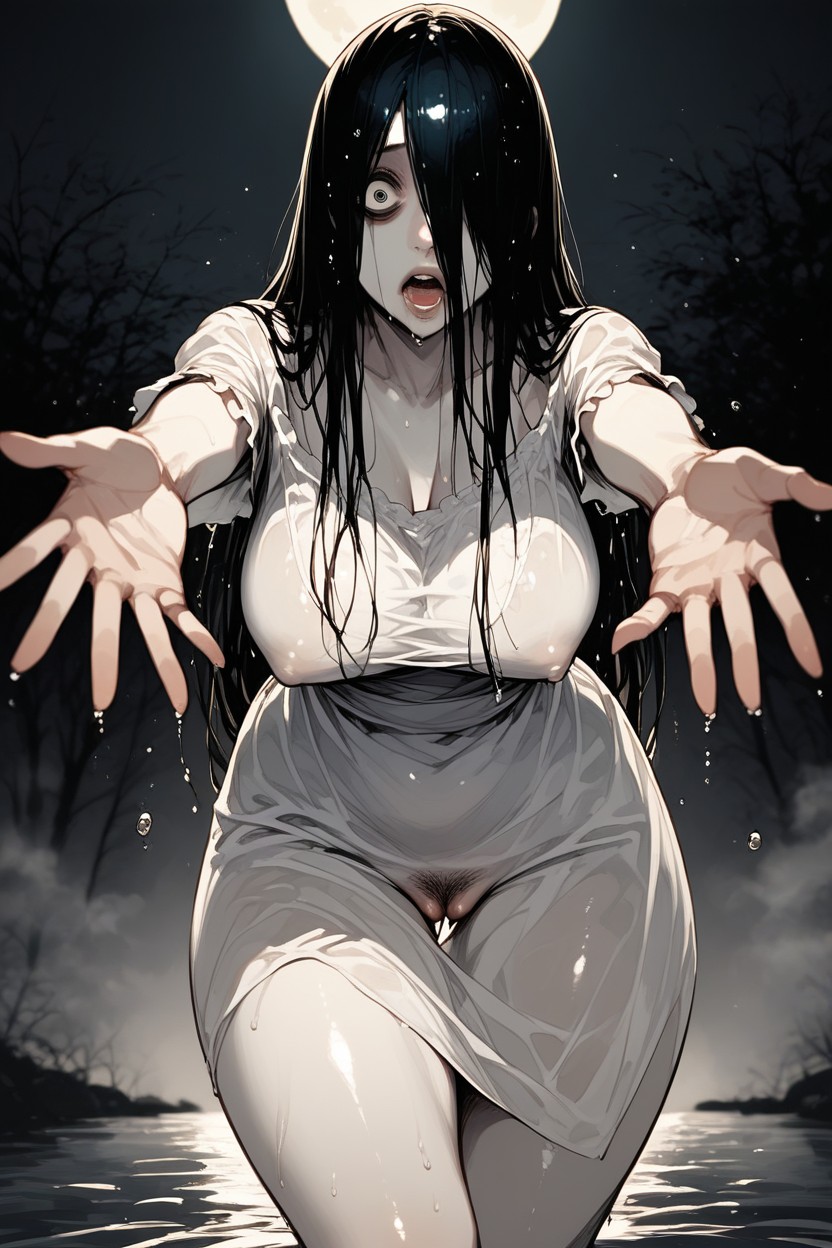 Thick Thighs, Foggy, Night Hentai AI Porn