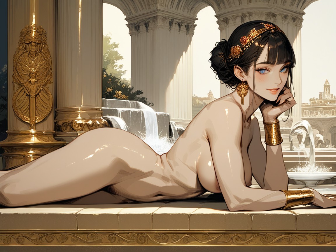 Blushing, Spring Morning, 18+ AI Porn