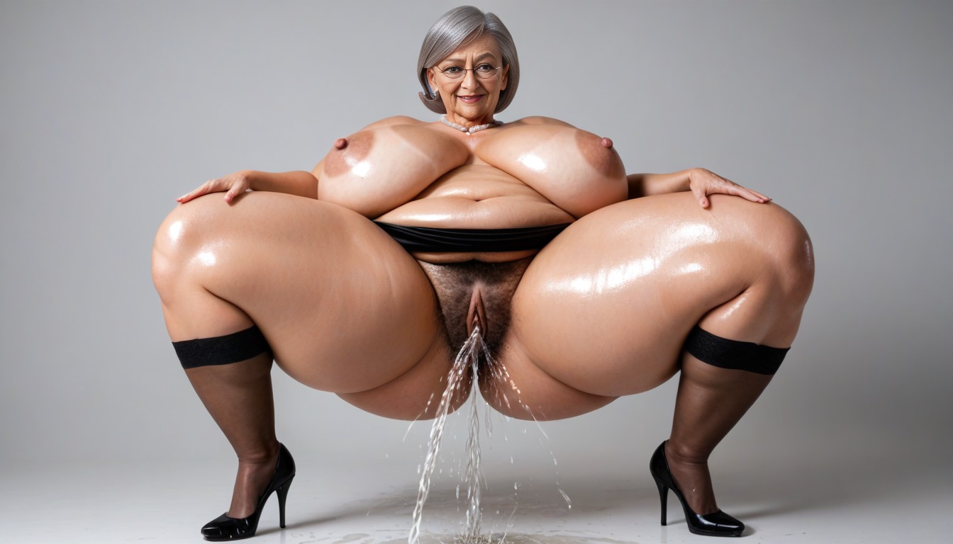 Side View, Granny Helen Parr, Thick Thighs AI Porn