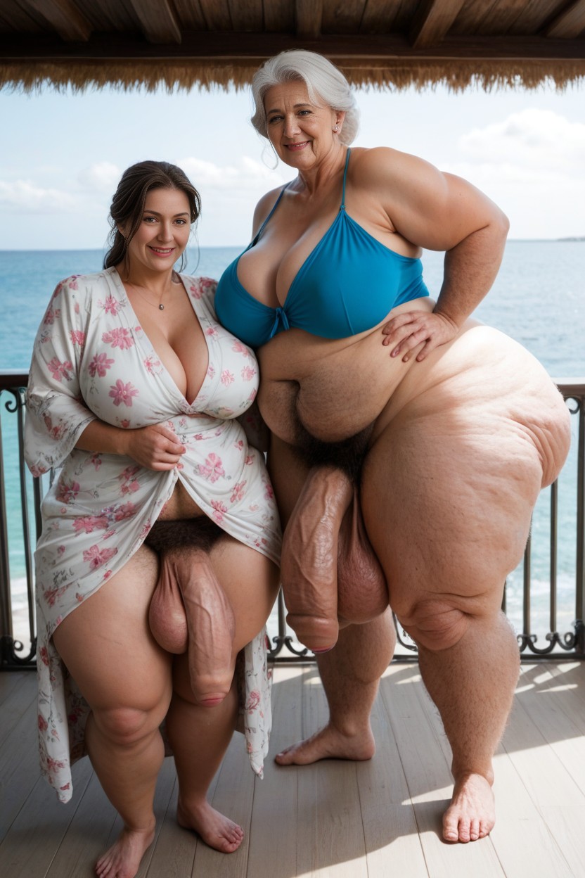Giant Tall Futanari, Hairy Feet Hairy Ankles Hairy Bushy Thighs Like A Sasquatch, Impossibly Huge Ass AI Porn