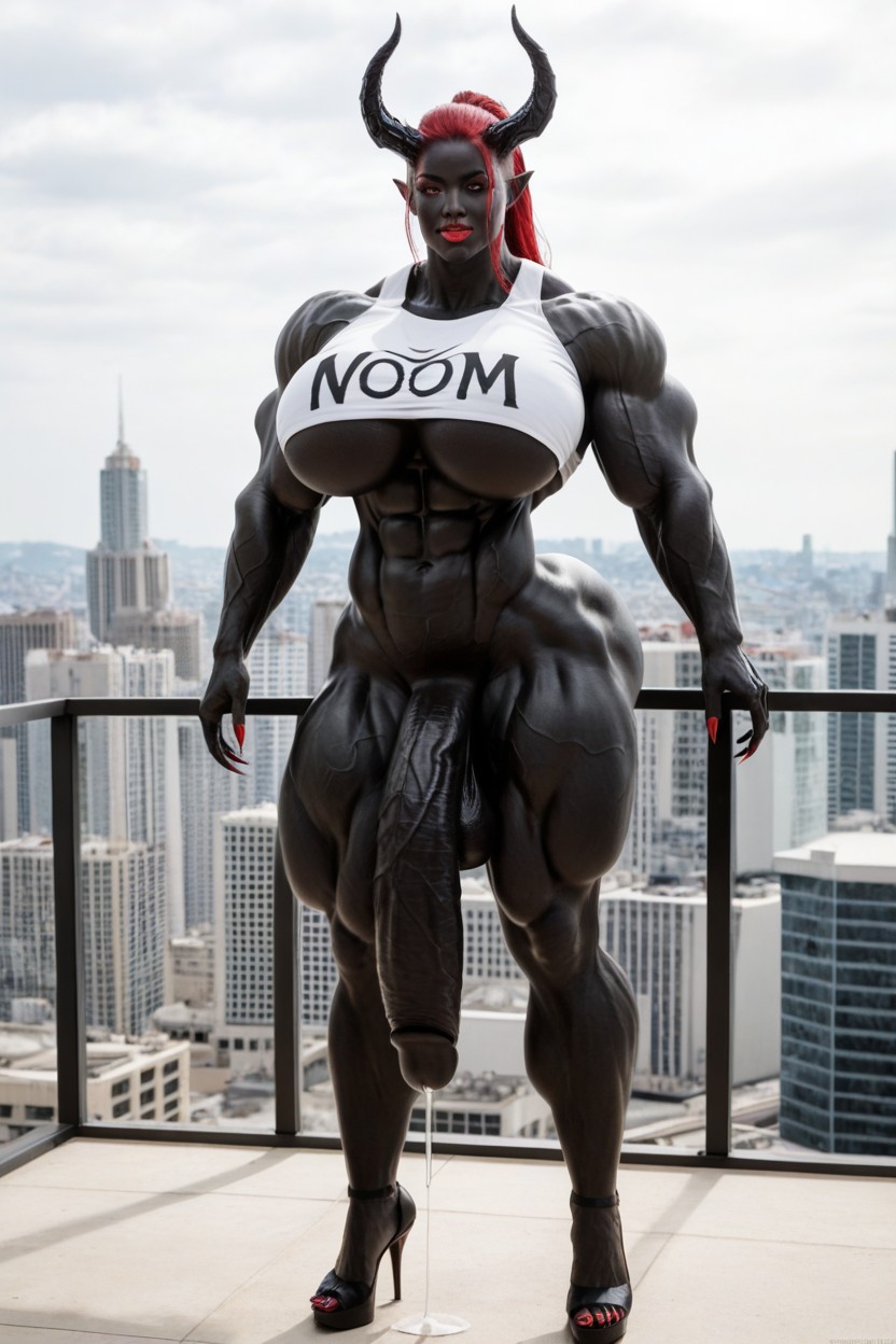 Stiletto Heels, Venom Futanari, Giant Body Shemale AI Porn