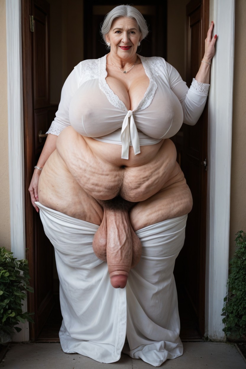 Huge Round Thighs, 60+, Fully Clothed AI Porn
