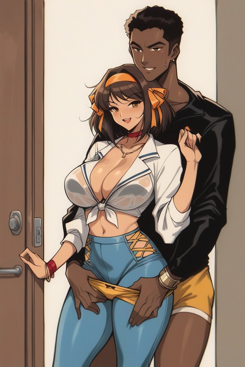 Curvy, Sex Preparation Scence, Wet Skin Hentai AI Porn