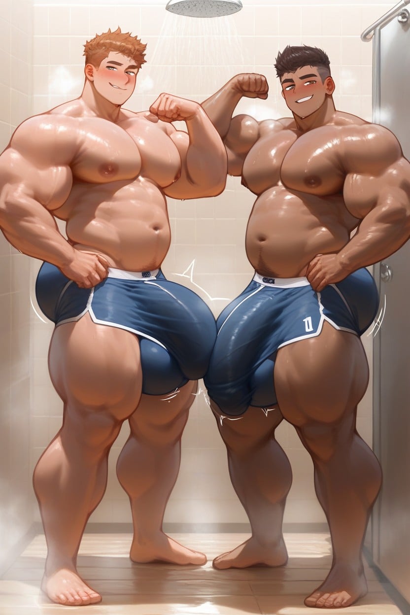 Veiny Cock, Steam, Massive Balls AI Gay Porn
