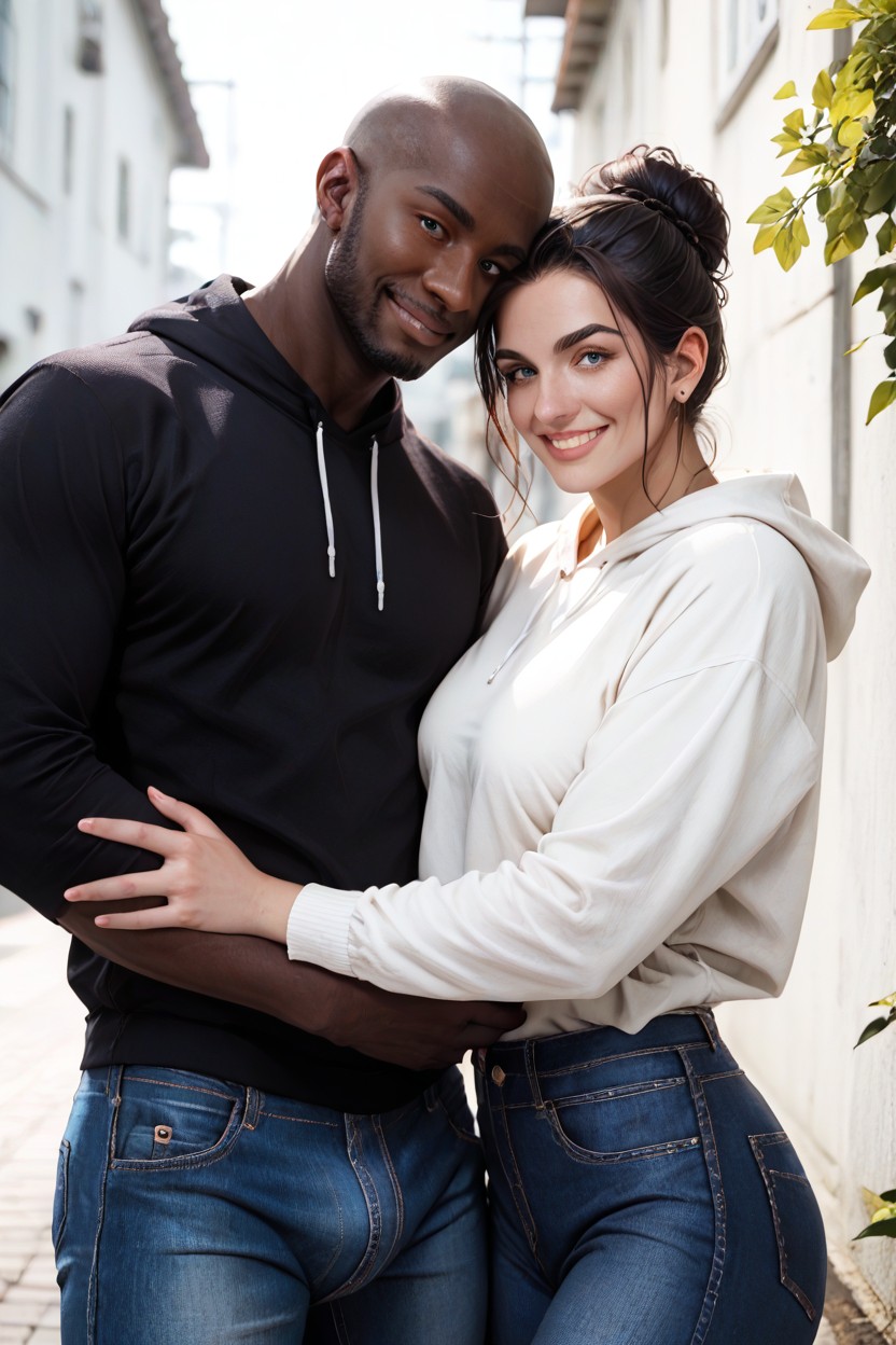 Romantic, Cute, Looking Into Each Others Eyes Hentai AI Porn