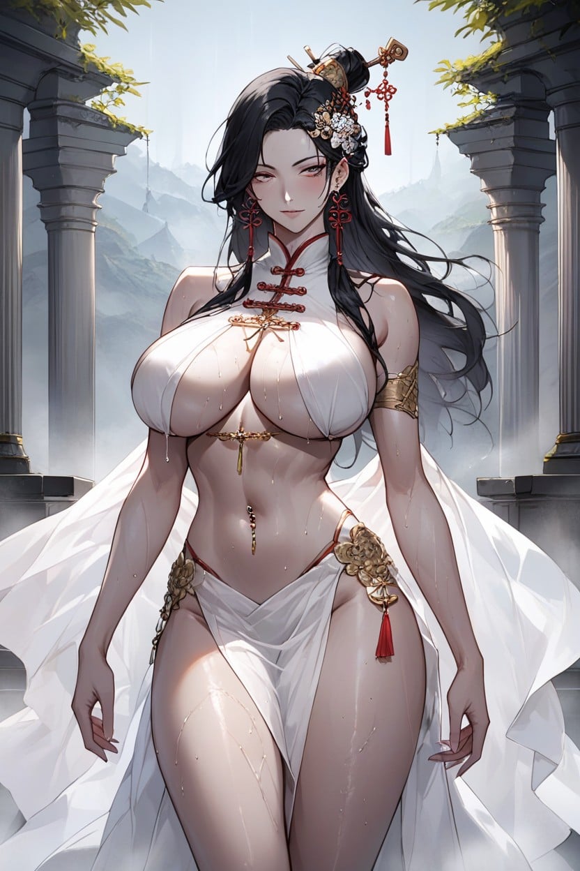 Ancient China, Hair Pin, Extremely Beautiful Hentai AI Porn