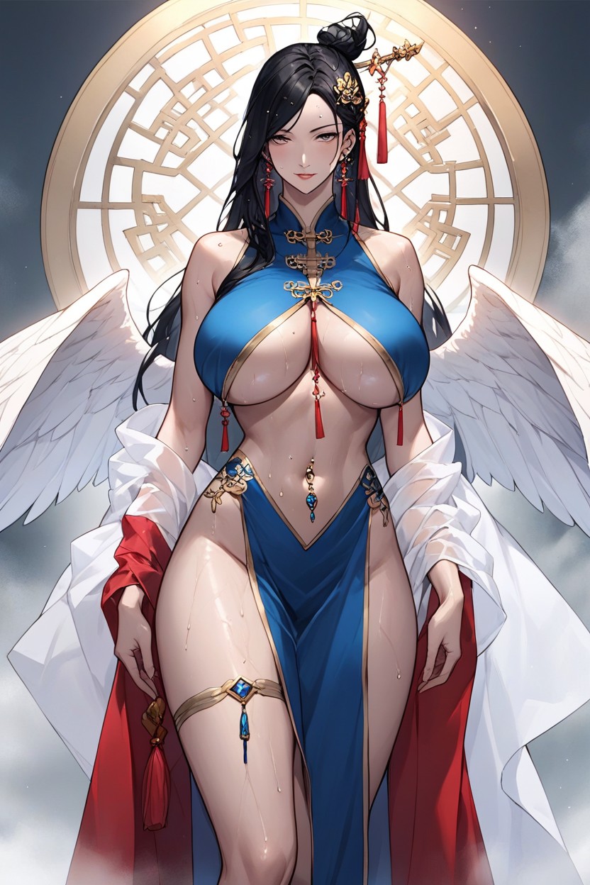 Milf, Pale Skin, Extremely Beautiful Hentai KI Porno