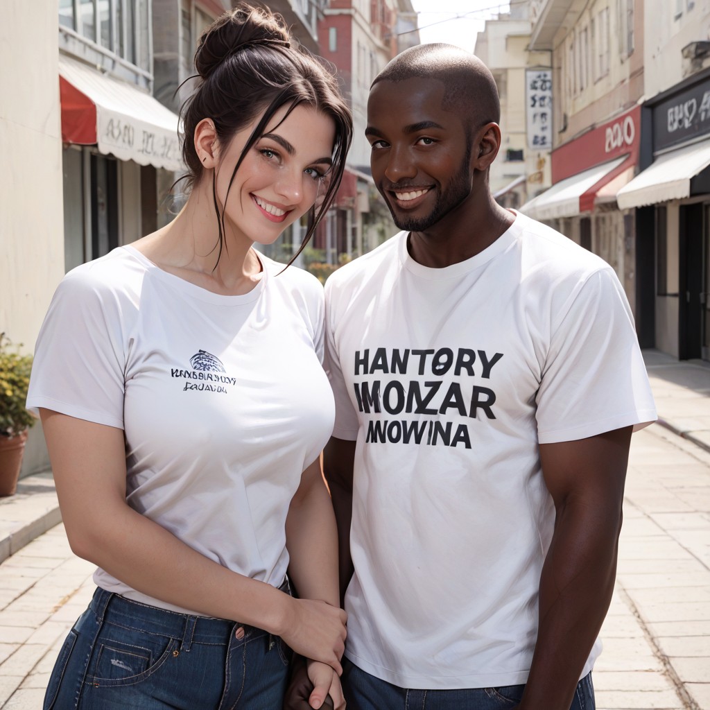 Eyes Only For Each Other, Interracial, Boardwalk Hentai AI Porn