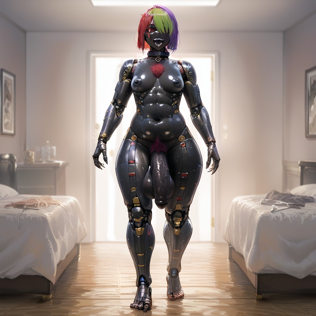 Crazy, Messy, Black Tongue Hentai IA