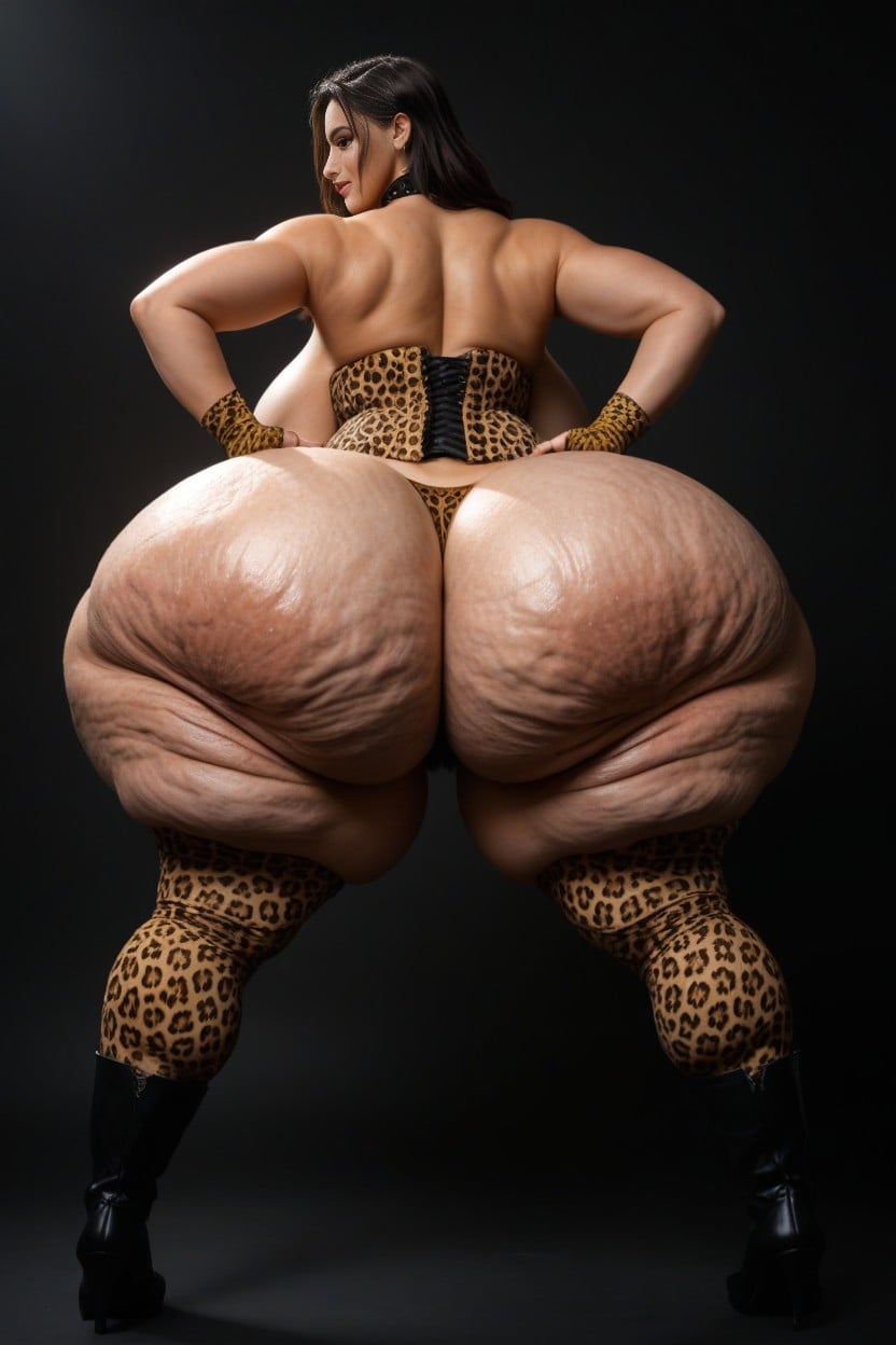 Collar, Black Background, Fat Pussy AI Porn