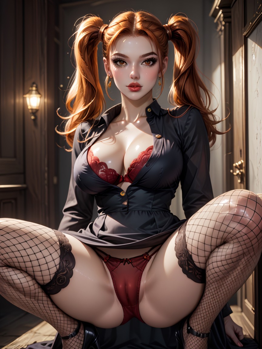 Panty Shot, Drunk, Cute Hentai AI Porn