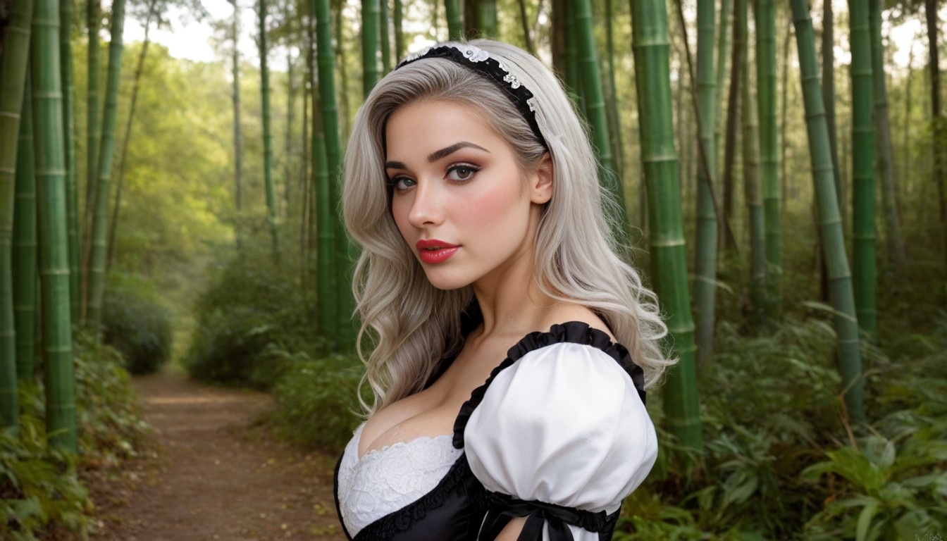 Shiny Skin, Victorian Dress, Thigh High AI Porn
