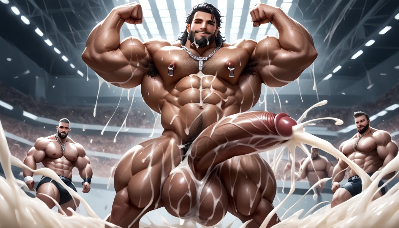 Tall Bodybuilder, Muscle Jock, 18+ AI Gay Porn