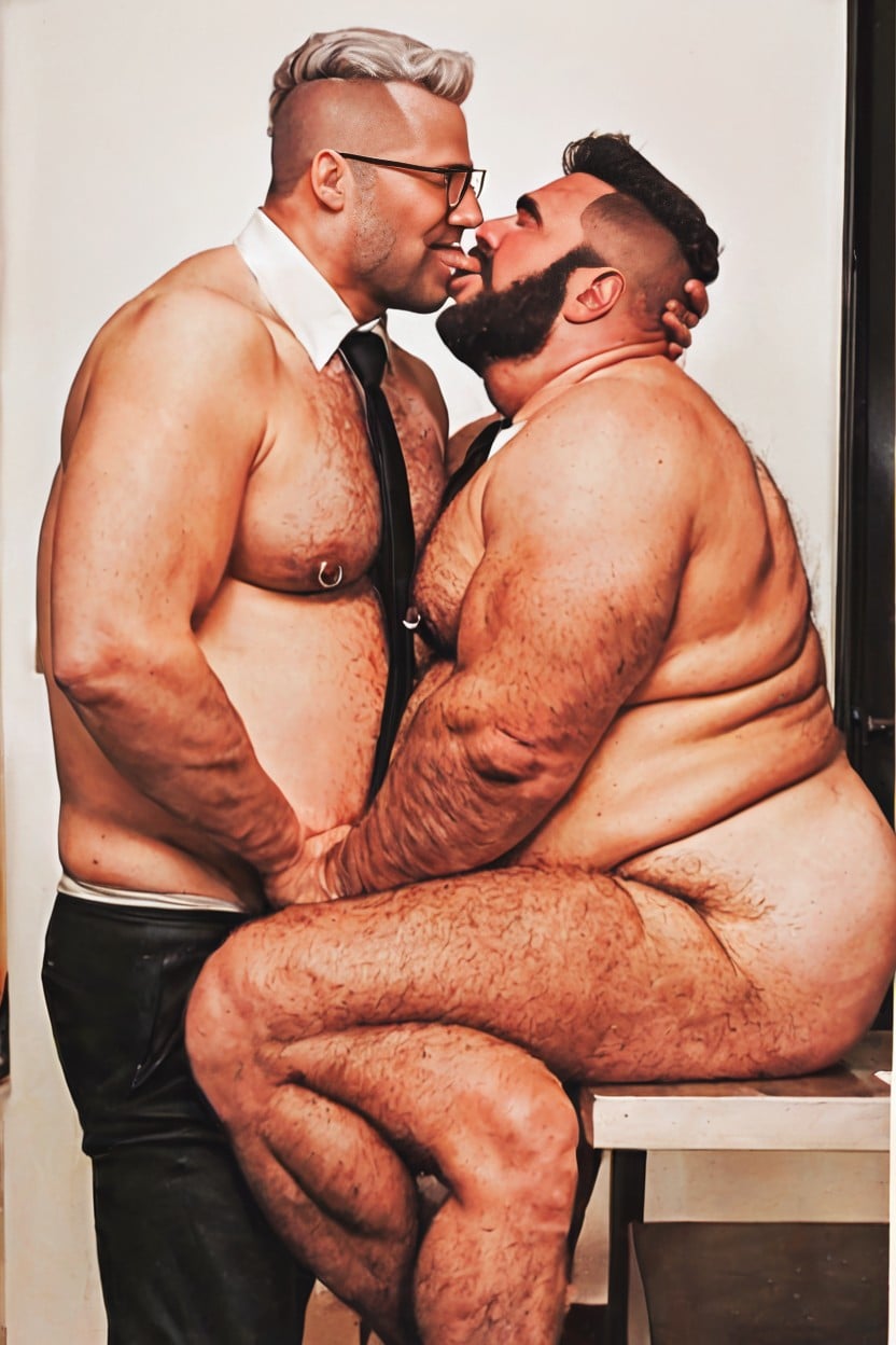Big Belly, White Hair Man, Step Dady AI Gay Porn