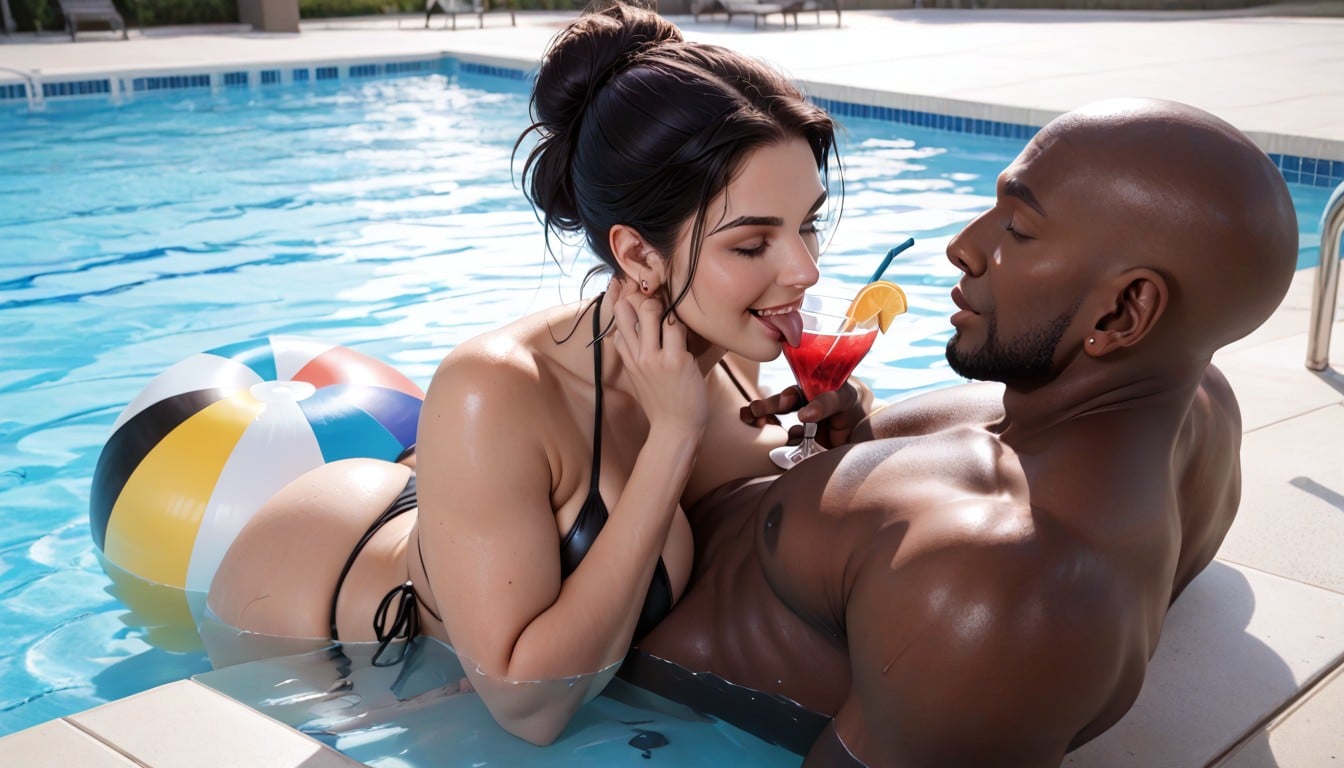 Cinematic, Swimming Pool, High Contrast Hentai AI Porn