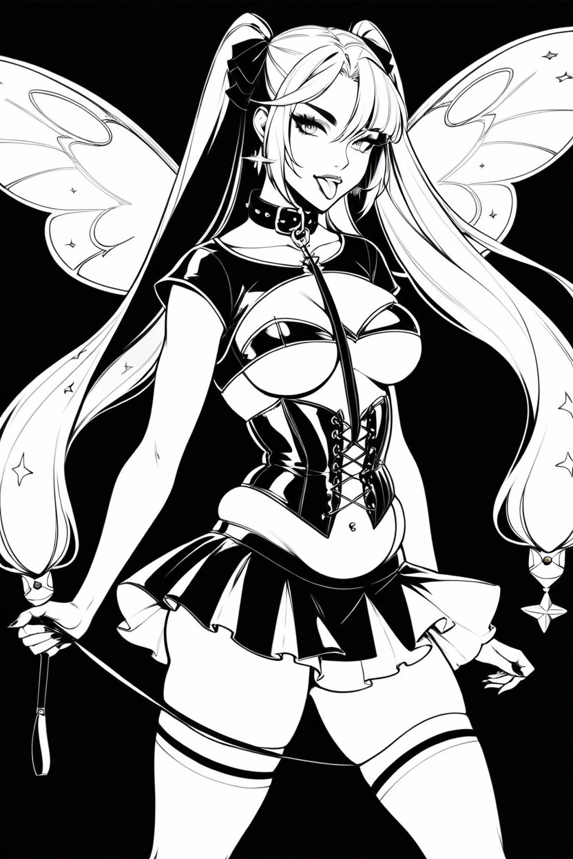 Line Art, 18+, Mona Hentai AI Porn