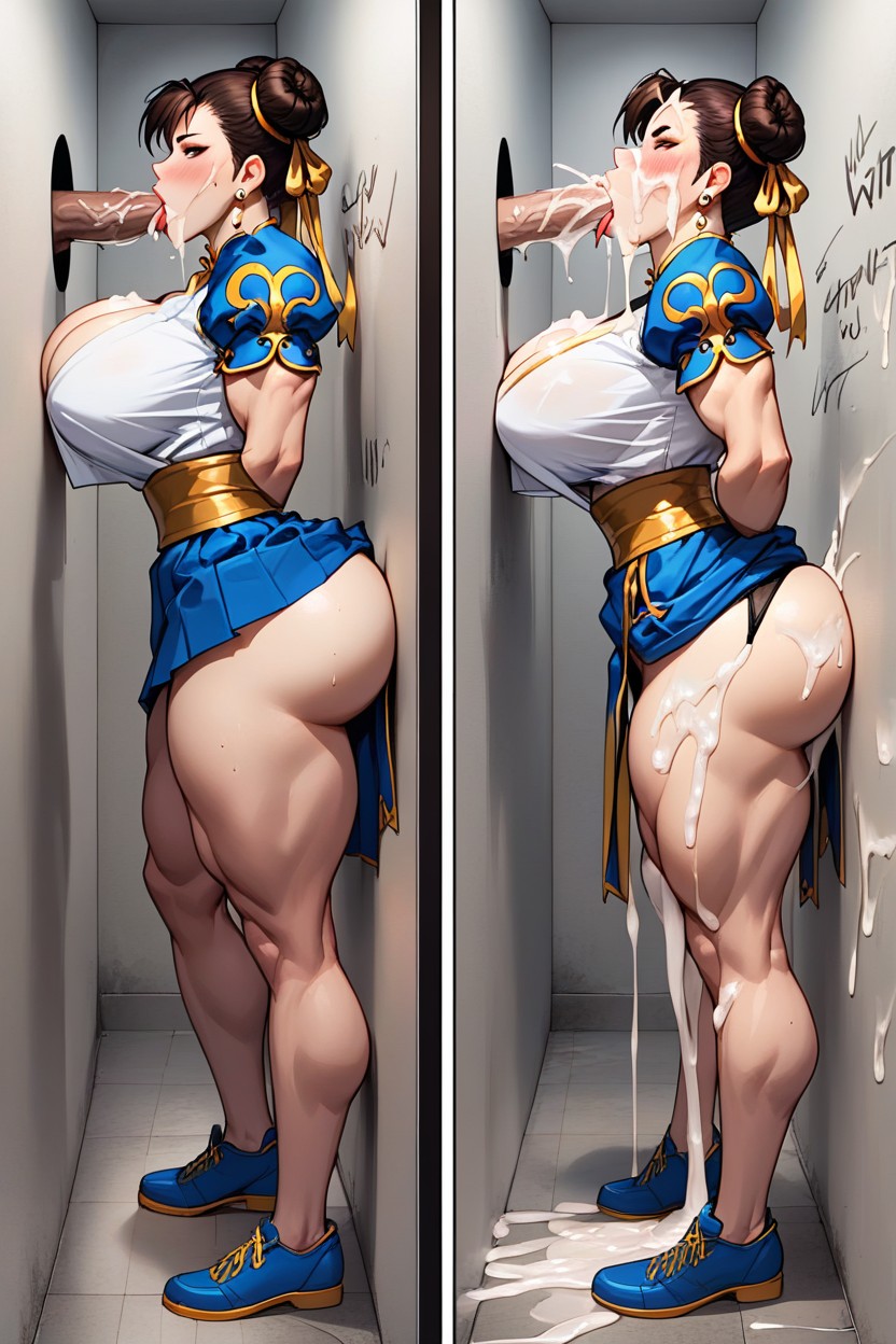 Side View, Massive Ass, Fit Hentai AI Porn